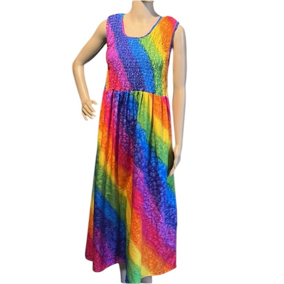 💰BOGO FREE Vibrant Rainbow Print Terivole Dress or Coverup - Picture 1 of 6